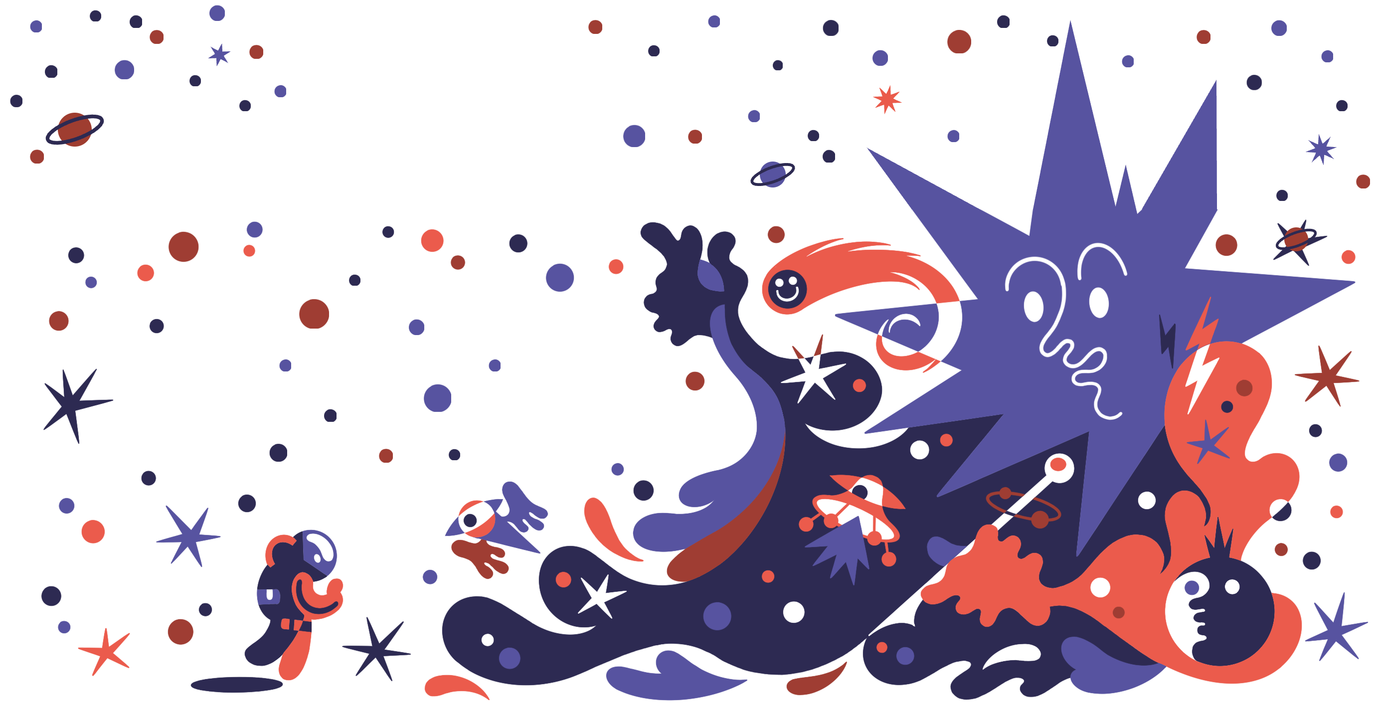 Illustrazione Stellium: un viaggio nello spazio delle storie